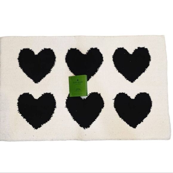 Kate Spade New York Heart Print Bath Rug - Picture 2 of 5